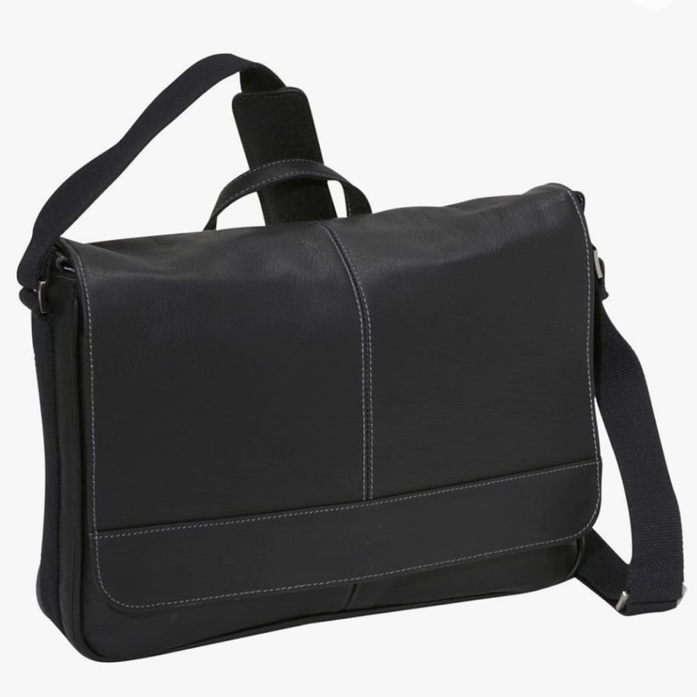 NWT Kenneth Cole Reaction Briefcase/Messenger Bag Black
